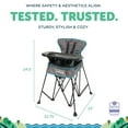 thumbnail image 6 of Go With Me Uplift Deluxe Portable High Infant Chair, Teal & Grey, 6 of 11