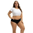 thumbnail image 4 of INNERSY Womens Plus Size Period Underwear - High Waist Rayon from Bamboo 3-Pack, 50ml Heavy Flow(4XL,Black), 4 of 12