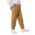 thumbnail image 2 of Piuwrlz Teen Sweatpants Boys Jogger Pants Long Pant Khaki Size 12 Years, 2 of 5