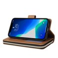 thumbnail image 4 of Feishell for Apple iPhone 13 Pro Max (6.7 inch) Wallet Case for Women Men,Premium PU Leather Magnetic Clasp Zipper 9 Card Slots Folio Flip Holder Shockproof Purse Phone Case with Wrist Strap,Brown, 4 of 8