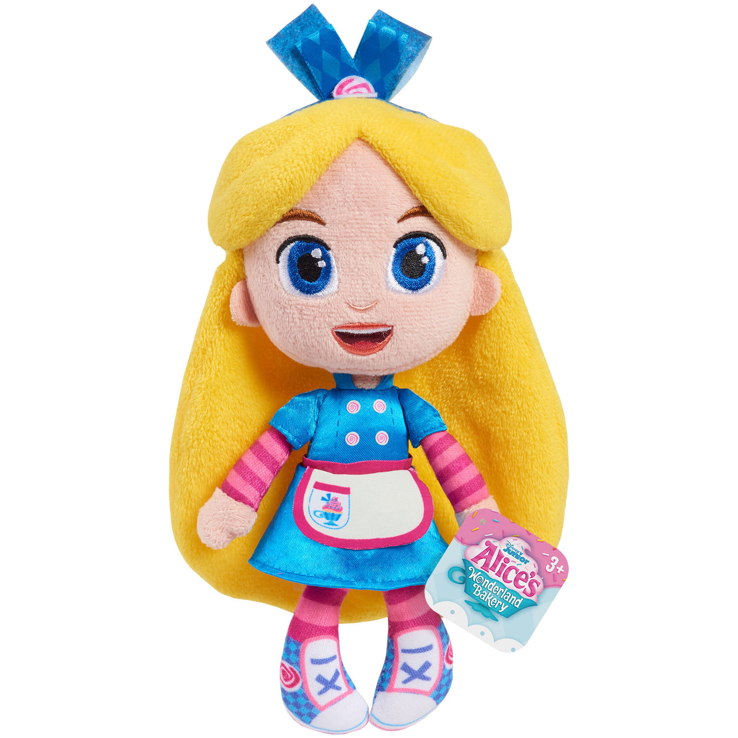 Disney Junior Alice's Wonderland Bakery 8 Inch Alice Small Plush Doll, Kids  Toys for Ages 3 up 