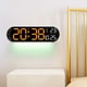 thumbnail image 5 of Reloj digital grande de 13,7 pulgadas con temperatura, fecha, horario de verano automático, luz nocturna, brillo automático y regulador de intensidad para sala de estar., 5 of 6