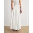 thumbnail image 2 of Womens Summer Long Skirt High Waist Pleated A-Line Casual Flowy Fairy Skirts White S, 2 of 6