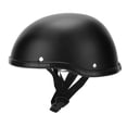 thumbnail image 2 of Casco de media cara para motocicleta de perfil bajo, color negro mate (XL), 2 of 5