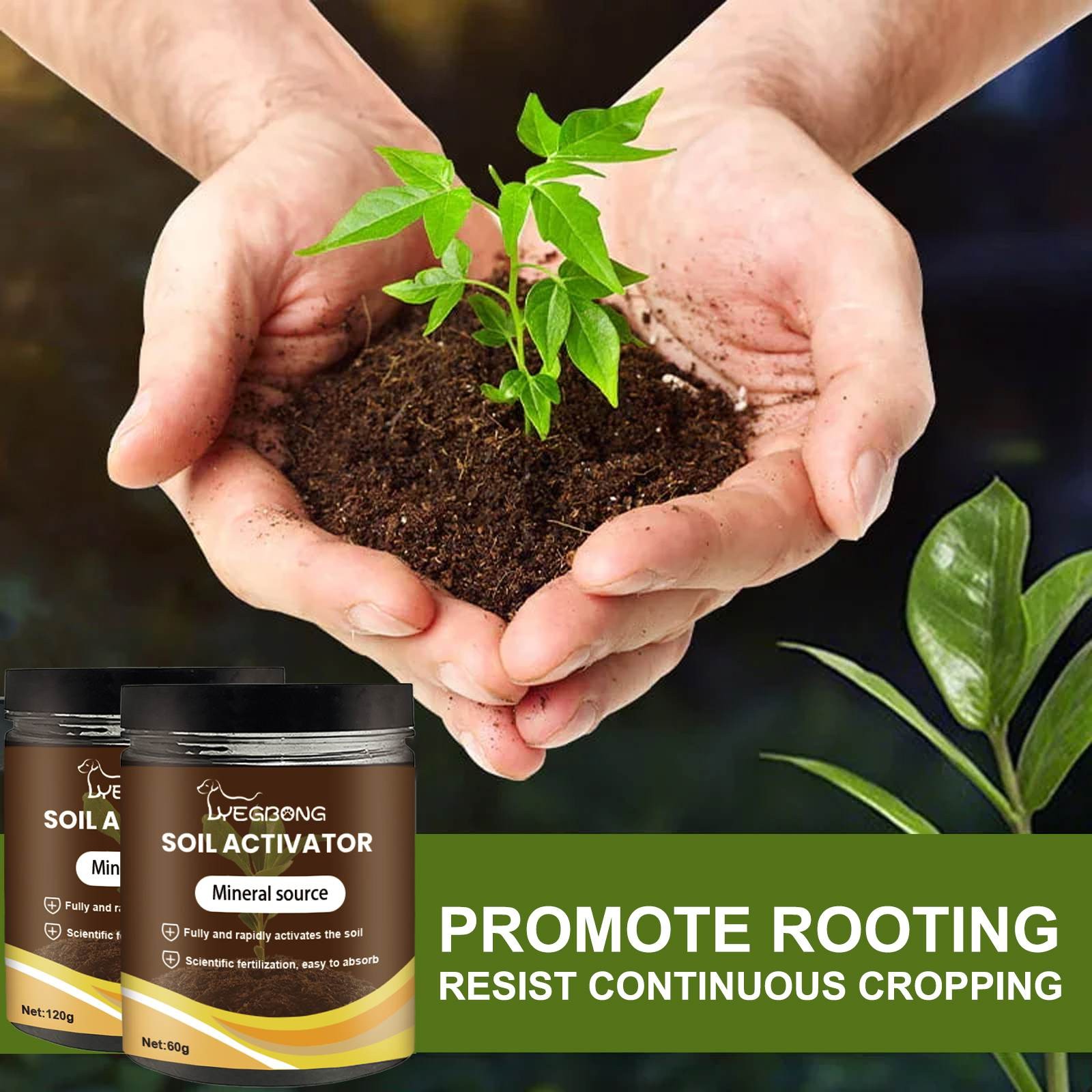 Soil Activator,Professional Bone Meal Fertilizer, Dirt Health Booster, Control Of Plant Growth And Development Strong Rooting Liquid Fertilizer for Indoor Outdoor Plants for Raised Garden Beds