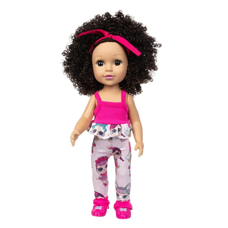 Baby Dolls for 6 Year Old Girls Curly Hair Cute Doll Simulation Cute Curly Hair Doll 35CM Baby Toy Cloth