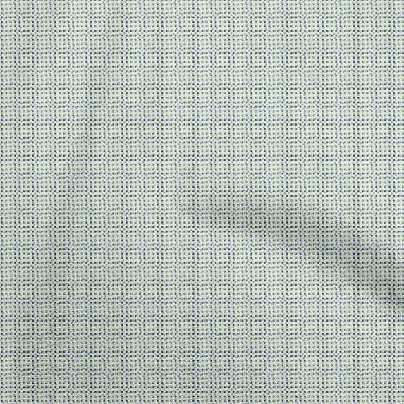 oneOone Cotton Flex Light Green Fabric Dot Quilting Supplies Print Sewing Fabric By The Yard 40 Inch Wide