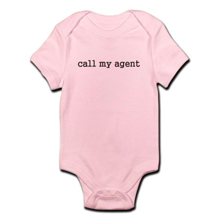 

CafePress - Call My Agent - Baby Light Bodysuit
