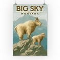 thumbnail image 3 of Big Sky, Montana, Mountain Goats, Oil Painting (16x24 Giclee Gallery Art Print, Vivid Textured Wall Decor), 3 of 3
