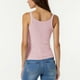 thumbnail image 5 of Camisas para mujer,Camiseta sin mangas lisa con cuello en U para mujer, camiseta informal de poliéster, ajuste cómodo para uso diario, sopatenor, 5 of 8