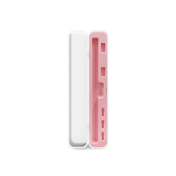 Seitruly Portalápices Estuche de almacenamiento Caja de bolígrafos Silicona Estilo simple multicolor Bolsa de protección a prueba de golpes Comodidad Kits de experimentos de química Rosa