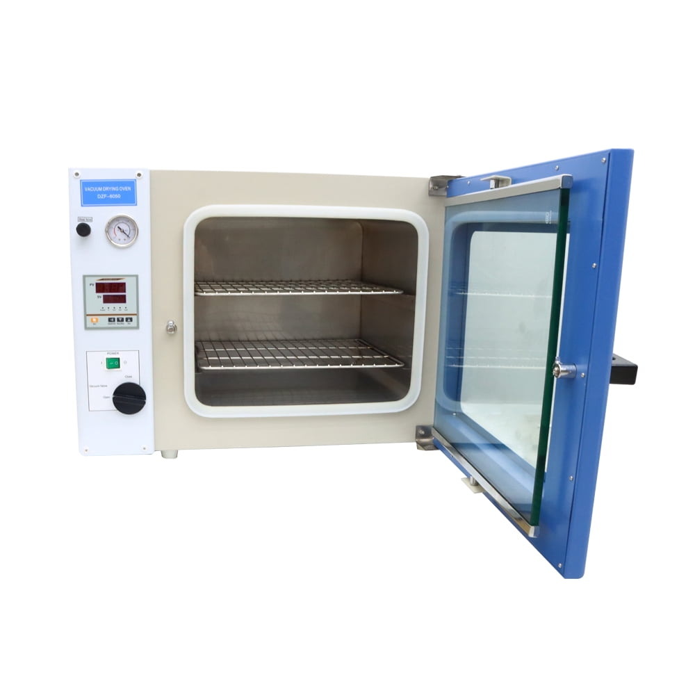 Vacuum Heating Drying Oven Digital Stainless Steel Chamber 2 Shelves Temperature Control Lab 110V 1.9Cu ft