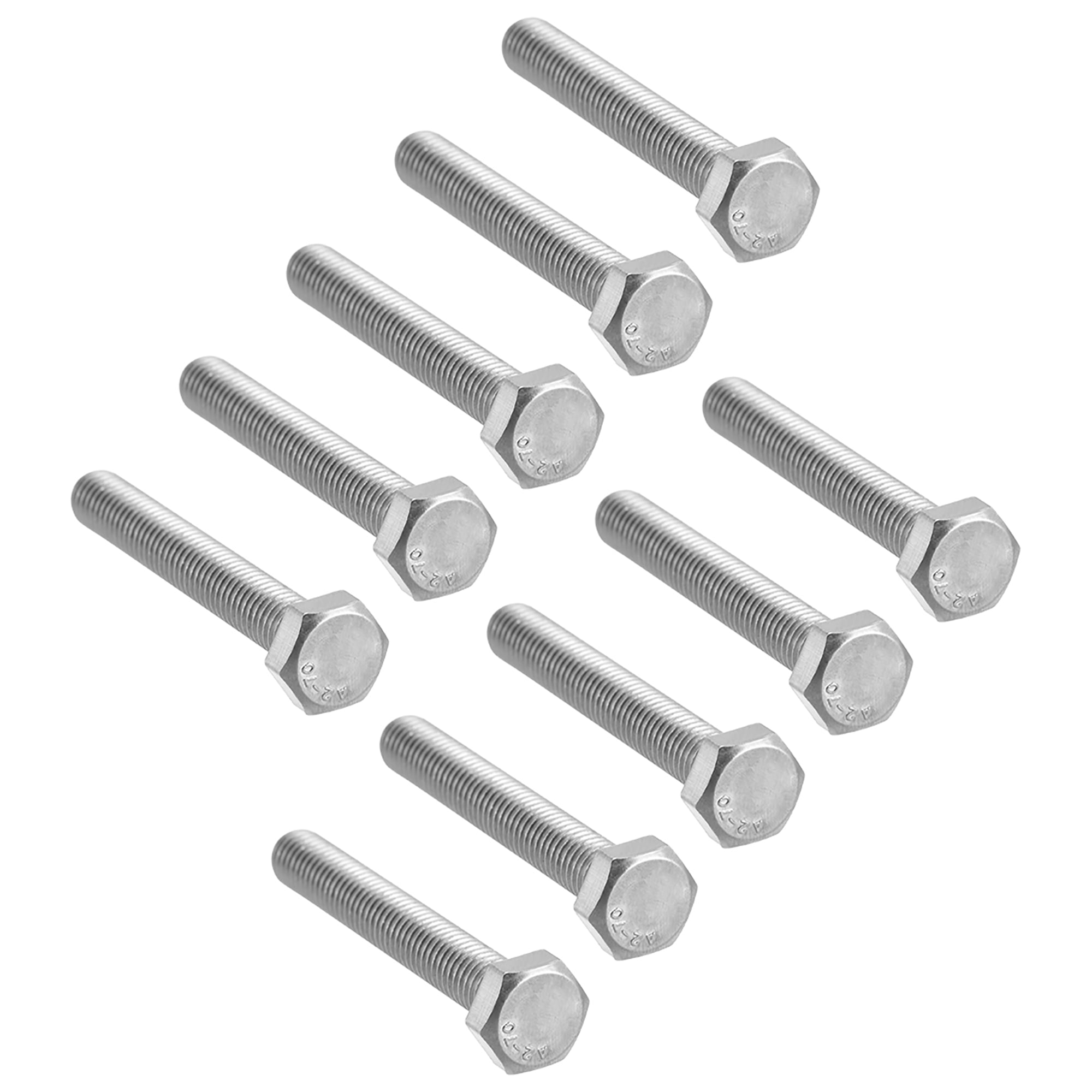 Stainless Steel A2 M10 X 35 Hex Bolt 304 5 Pack 