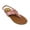 Pink, variant on Women's Gold Buckle Metallic Sandals