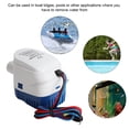 thumbnail image 4 of 1100GPH Marine Boat Bilge Submersible Pump with Automatic Float Switch for Pools, Rustproof PVC and Copper, Water Cool Motor, Ignition Protection, AntiAir Lock, Small Size, 4 of 7