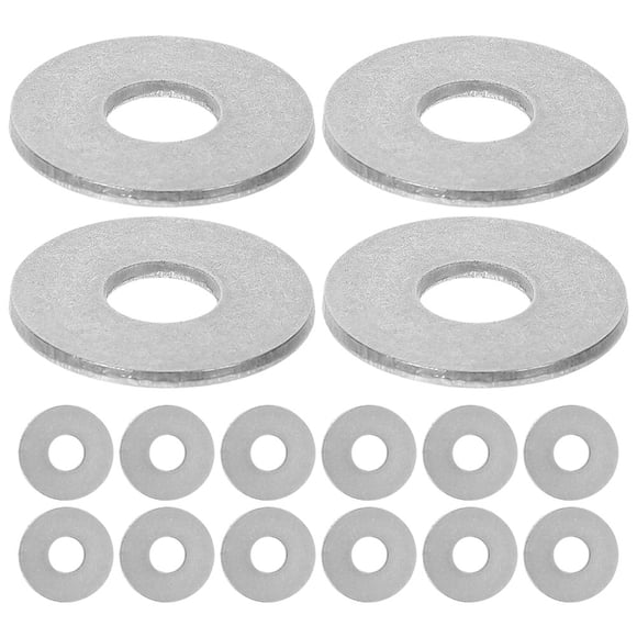 OULII 50pcs Flat Washers Bolt Washers Stainless Steel Silver For Fastening