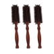 thumbnail image 3 of Peine De Pelo Rizado, Cepillo De Pelo Con Rodillo De Pulido Fino, Sin Deformación, Antiestático, 3 Piezas Con De Madera Para Peluquería, 3 of 7