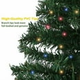 thumbnail image 5 of 6.5FT Pre-Lit Artificial Christmas Tree - 8 Lighting Modes with Warm White & Color Changing LED Lights, 880 Branch Tips, Hinged Metal Stand for Easy Assembly, Holiday Home Decor, 5 of 8