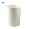 thumbnail image 3 of Advancent Cubo de basura Papelera Contenedor de basura Cesta de gran capacidad para el hogar Baños Cocinas Oficinas Dormitorio Suministros de limpieza para el hogar Blanco 8L, 3 of 6