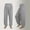 Gray Womens Full Length Pants, variant on Stylish Fashion Women's Elastic Loose Relaxed Cotton Soft Yoga Active Sports Dance Pants Comfy Holiday Female Dressy Fashion Black 10