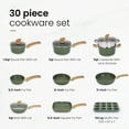 thumbnail image 2 of MF Studio 30 Pieces Cookware & Bakeware Set Granite Nonstick Pots and Pans, Green, 2 of 7