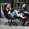 thumbnail image 4 of Bossin Gaming Chairs with Footrest, Massage Leather Game Chair for Adults, Big and Tall Gamer Chair with Headrest and Lumbar Support, 4 of 8