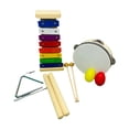 thumbnail image 1 of Juego 5 instrumentos musicales madera para niños, maracas, juguetes educativos percusión para el aprendizaje temprano, xilófono para niños, 1 of 8
