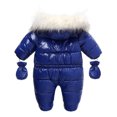 thumbnail image 2 of BJUTIR Boys Snowsuit Baby Girl Boy Winter Snowsuit Toddler Jacket Clothes Zipper Jumpsuit Hooded Snow Wear Coat Outwear, 2 of 8