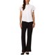 thumbnail image 2 of CAMISA DE BOTONES DELANTEROS CON MANGAS RIZADAS Y CUELLO ALTO PARA MUJERES CHIC DE INSPIRE, TALLA XS, BLANCA, 2 of 6