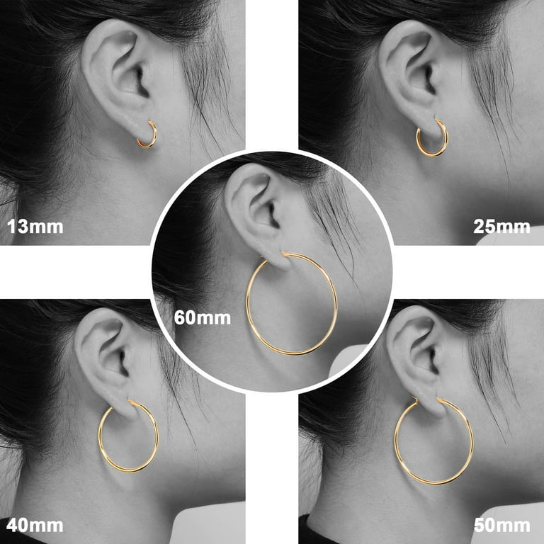 Earring Sizes - Post & Hoop Sizes By Piercing