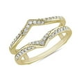 thumbnail image 1 of 0.20 Carat Excellent Round Shape Genuine Diamond Latest Design Engagement Eternity Band for Ladies Solid 18K Yellow Gold Size 7.5, 1 of 7