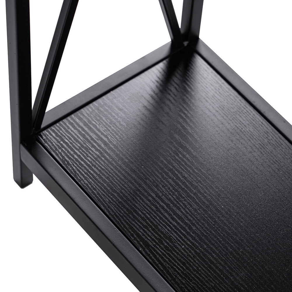 Zimtown Console Table Sofa Table with Storage Shelf, Narrow Long Entryway Table Side Table for Living Room, Hallway, Bedroom, Foyer, Black