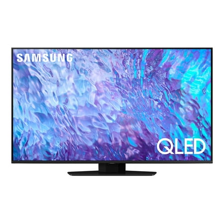 Samsung QN55Q80CDF - 55" Diagonal Class (54.6" viewable) - Q80CD Series LED-backlit LCD TV - QLED - Smart TV - Tizen OS - 4K UHD (2160p) 3840 x 2160 - HDR - Quantum Dot - titan black