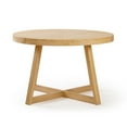 thumbnail image 5 of Plank+Beam Round Dining Table, 47" Solid Wood Kitchen Table, Farmhouse Table for 4, 5 of 10