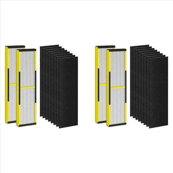 Filtro de Repuesto FLT4825 para Purificador de Aire Germ Guardian, para AC4825 AC4850, 4 Filtros HEPA Verdaderos + 16 Filtros de Carbón
