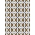 thumbnail image 1 of Ahgly Company Machine Washable Indoor Rectangle Transitional Off White Beige Area Rugs, 2' x 4', 1 of 7