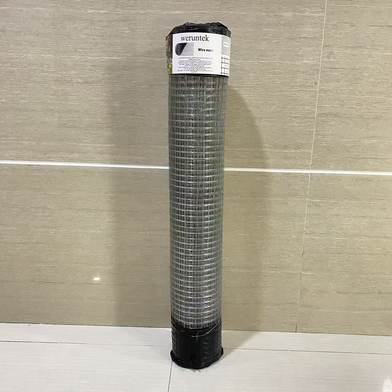 weruntek Wire mesh,PVC Coated Welded Wire Mesh Garden Economy Fence 48 Inch x 25 Foot-1 Inch x 1 Inch