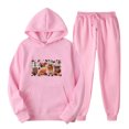 thumbnail image 1 of Puntoco, moda para mujer, abrigo informal deportivo con estampado, pantalones largos, suéter con capucha, tops, conjunto de pantalones, conjunto con capucha de manga larga, liquidación Puntoco Puntoco-1957, 1 of 2