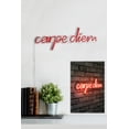 thumbnail image 3 of Carpe Diem Neon Light, Glow Your Space with Red Carpe Diem Led Sign, Carpe Diem Neon for Wall Decor Game Room Bedroom Light Home Party Man Cave, 3 of 5