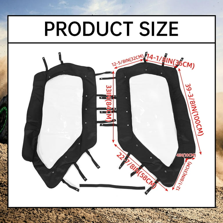 Kojem Soft Upper Door Set for 2020-2023 Kawasaki Teryx KRX 1000