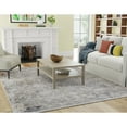 thumbnail image 3 of Feizy Cadiz Modern Abstract, Ivory/Taupe/Gray, 1'6" x 1'6" Swatch Sheen Industrial Distressed Floor Rug for Living room Bedroom, 3 of 10