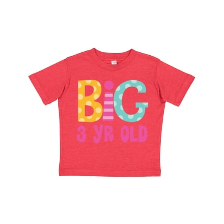 

Inktastic Big 3 Year Old 3rd Birthday Gift Toddler Toddler Girl T-Shirt