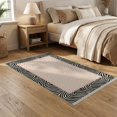 thumbnail image 2 of ODIKA Pink Cheetah Print Featuring Striped Frame Motif Zebra Tiger for Dining Room, Under Table, Home Office, Non-Slip Chair-Friendly, 2 of 7