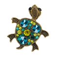 thumbnail image 1 of Broche de tortuga Hugo Pin de cristal, 1 of 10