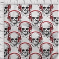 thumbnail image 3 of oneOone Cotton Jersey Red Fabric Skull Fabric For Sewing Printed Craft Fabric By The Yard 58 Inch Wide, 3 of 4