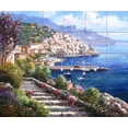 thumbnail image 1 of Tile Mural Kitchen Backsplash - Amalfi Coast - by Sam Park/Soho Editions, 1 of 1