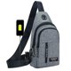 thumbnail image 1 of Bolsa De Pecho Riñoneras informales para hombre, riñoneras seguras, accesorios para deportes al aire libre (gris) Likrtyny Para Estrenar, 1 of 9