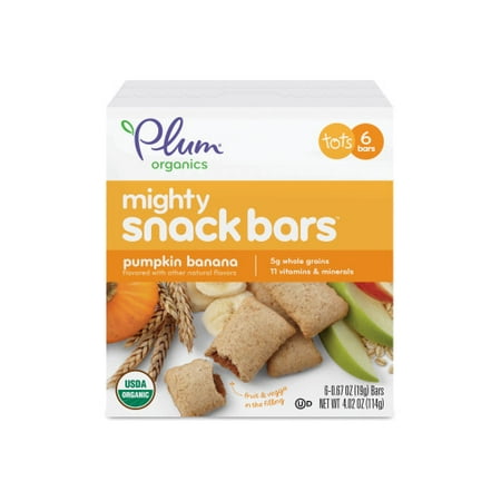 - Plum Organics Mighty Snack Bars Pumpkin Banana, 4.02oz (Pack of 6)