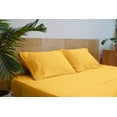 thumbnail image 4 of Mezzati Brushed Microfiber Bed Sheet Set - Ultra Soft and Lightweight for Ultimate Sleep Comfort, Wrinkle Free and Color Fade Resistant, 3pc Twin XL Yellow, 4 of 5
