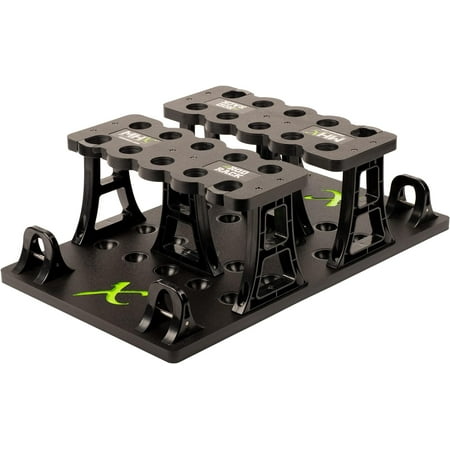 Heavy Duty Rod Rack - Stores Up to 20 Rods with Marine Grade HDPE & Stainless Steel Hardware